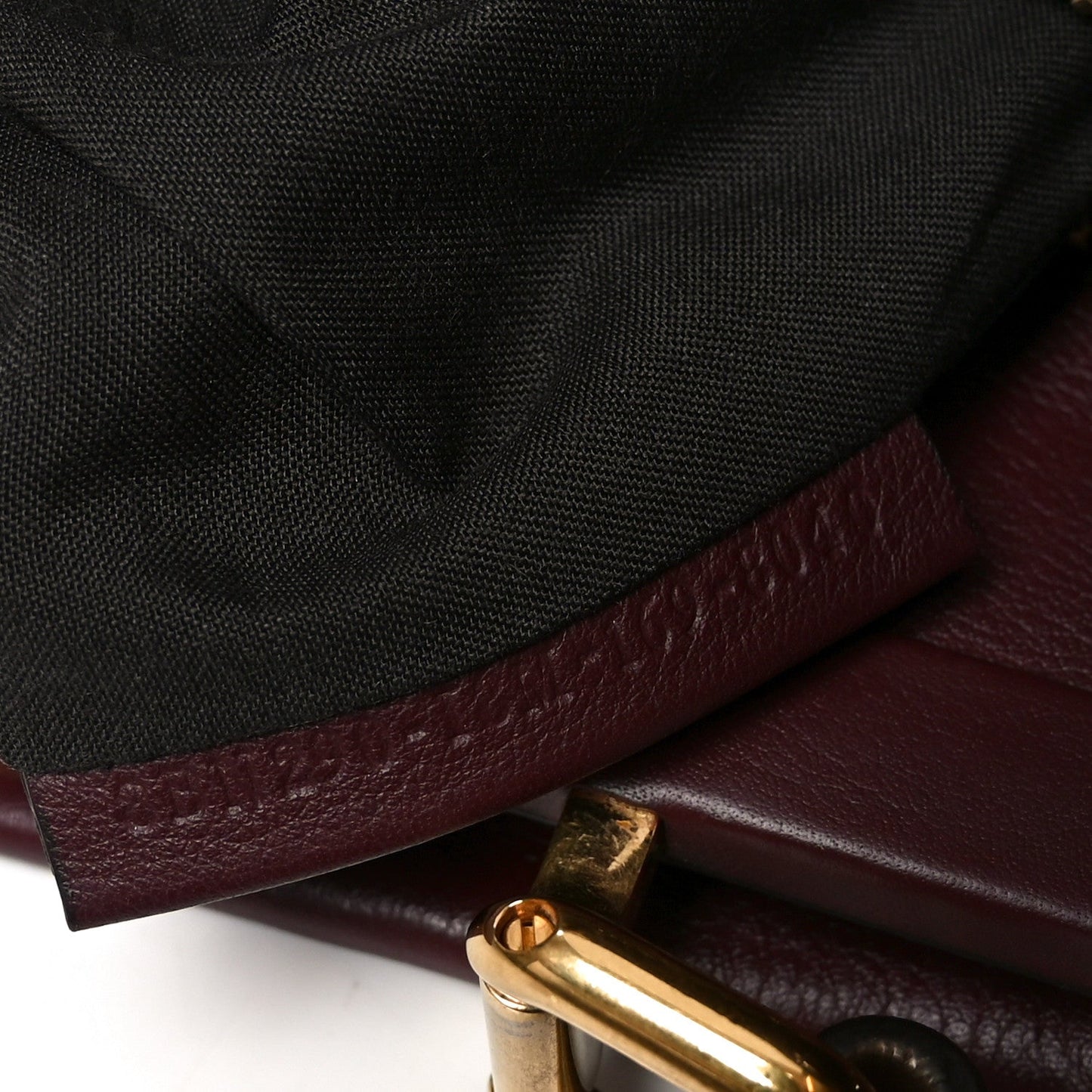 Vitello Seta Waves Bi-Color Medium Peekaboo Iconic Satchel Bordeaux Latte