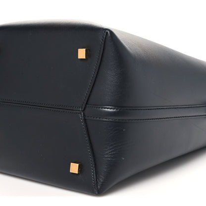 Smooth Shiny Calfskin Monogram Le 37 Bucket Bag Black