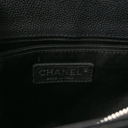 Caviar Quilted Grand Shopping Tote GST Black