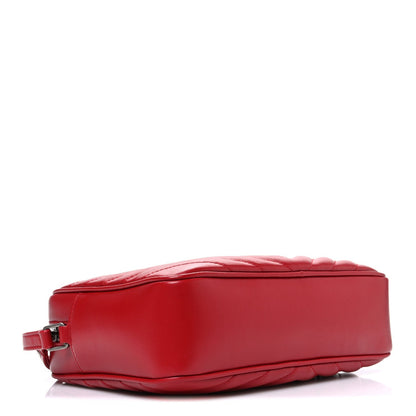 Calfskin Matelasse Monogram Lou Camera Bag Rouge Eros