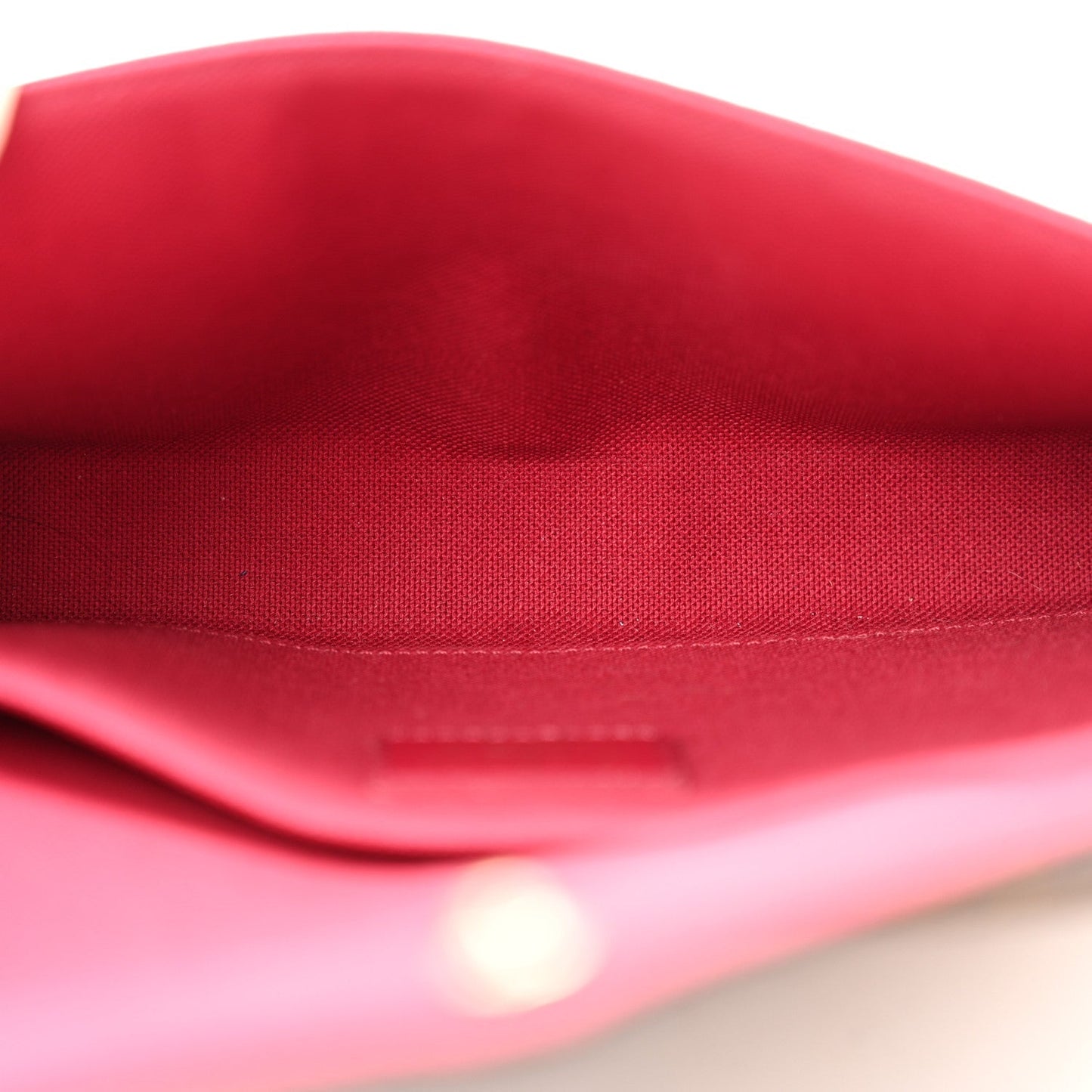 Monogram Pochette Felicie Chain Wallet Fuchsia