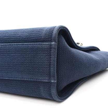 Mixed Fibers Small Deauville Tote Navy