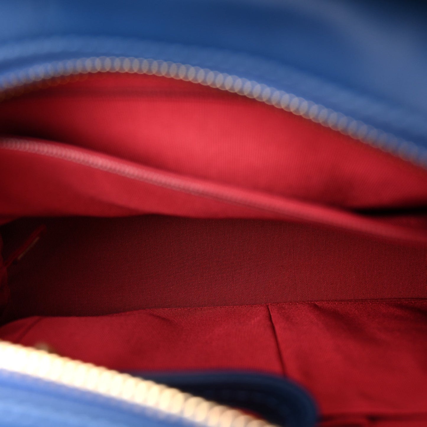 Patent Goatskin Quilted Medium Gabrielle Hobo Blue