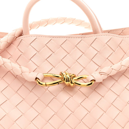 Nappa Intrecciato Medium Andiamo Shoulder Bag Cameo
