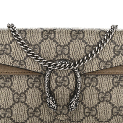 GG Supreme Monogram Super Mini Dionysus Shoulder Bag Taupe
