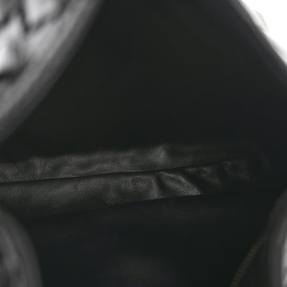 Calfskin Intrecciato Small Hop Black