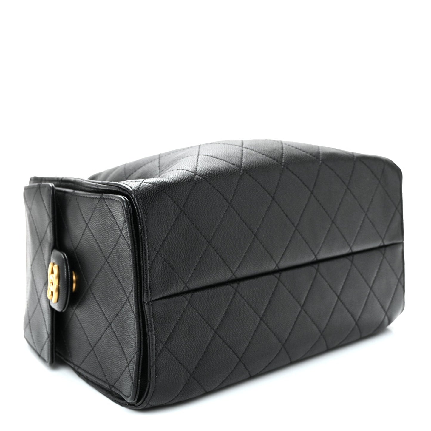 Caviar Quilted Small Chanel 25 Handbag Black