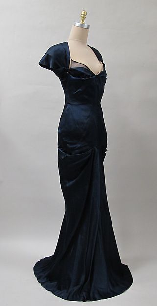 formaldressy-Navy blue simple and fashionable long satin floor-length prom dress evening dress graduation dress gh5198
