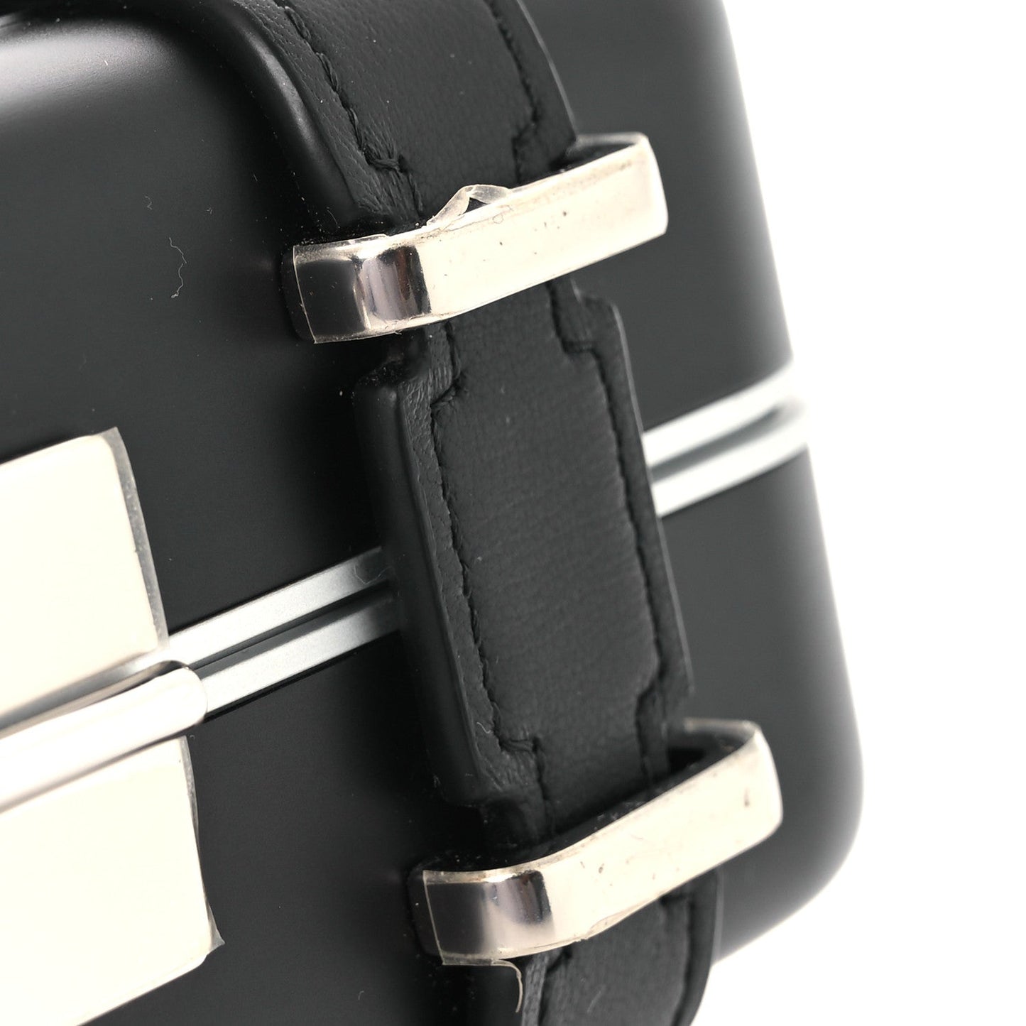X RIMOWA Aluminum Personal Clutch On Strap Black