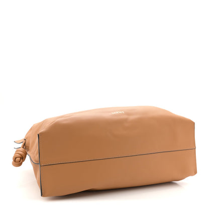 Calfskin Large Flamenco Knot Bag Warm Desert