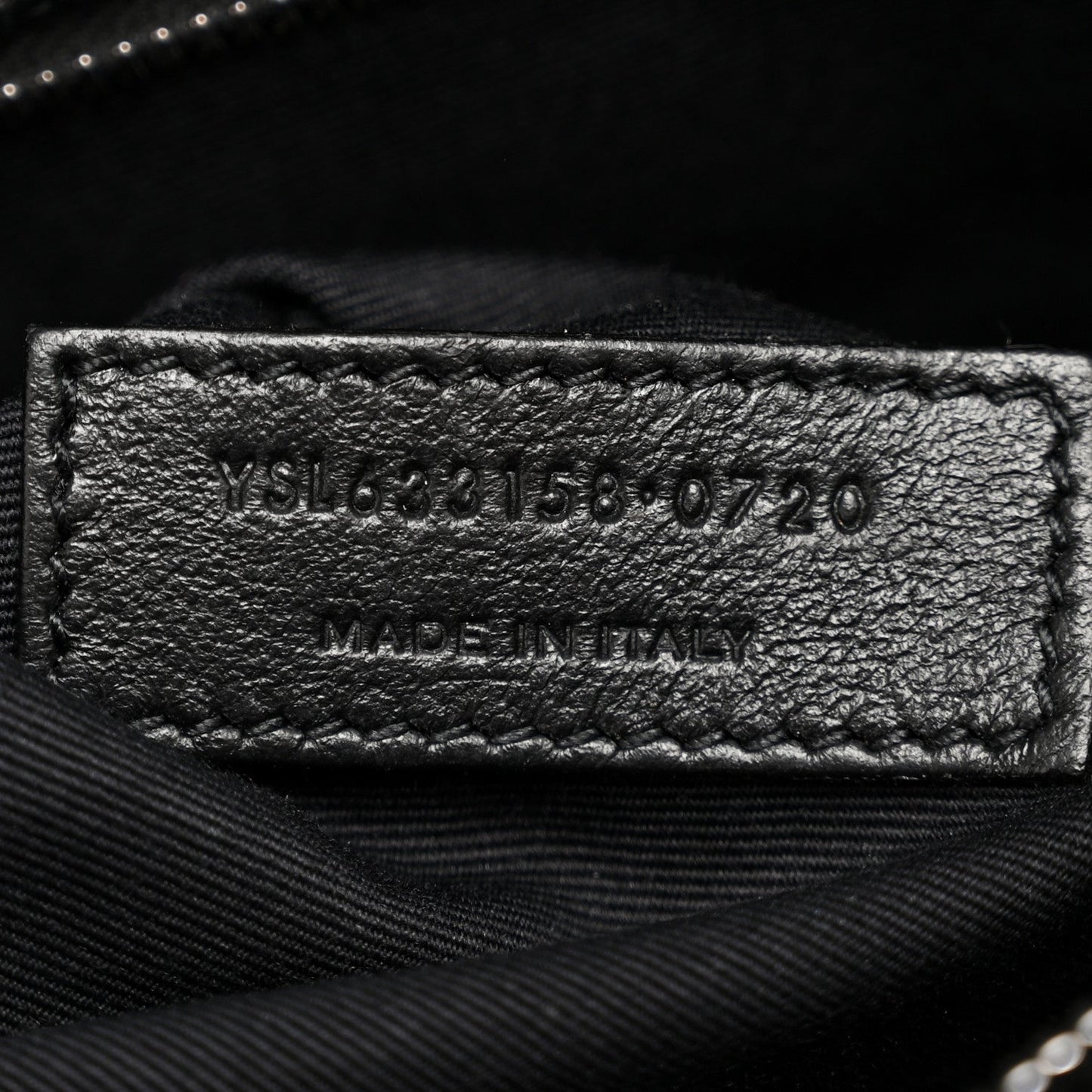 Crinkled Calfskin Matelasse Monogram Medium Niki Chain Satchel Black
