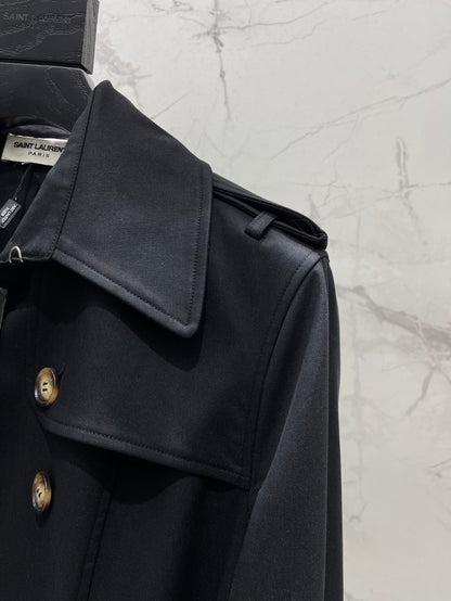 YSL 25S LONG TRENCH COAT STYLE 156