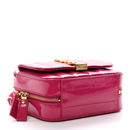 Patent Matelasse Monogram Toy Vicky Camera Bag Freesia