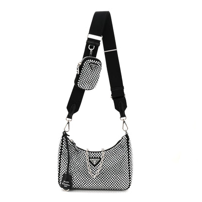 Satin Crystal Re-Edition 2005 Shoulder Bag Cristal