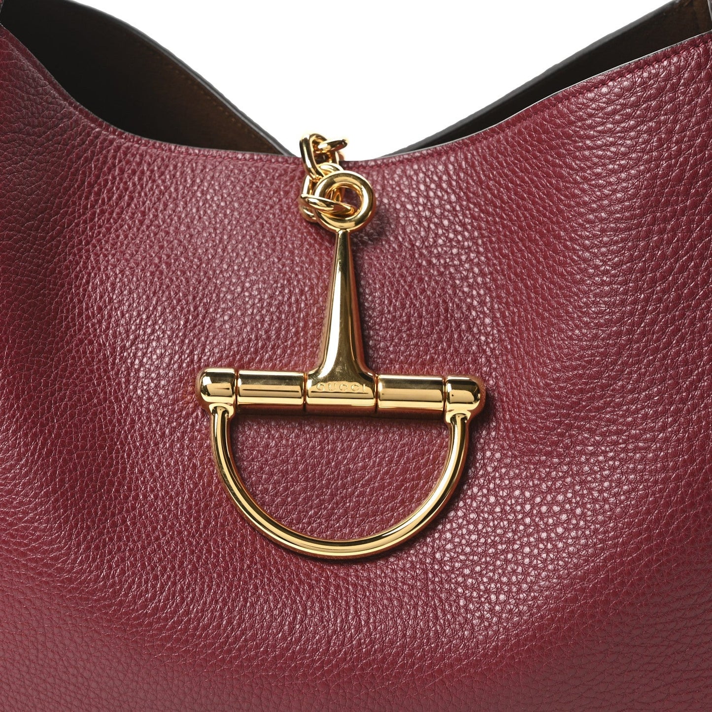 Grained Calfskin Softbit Maxi Shoulder Bag Rosso Ancora Red