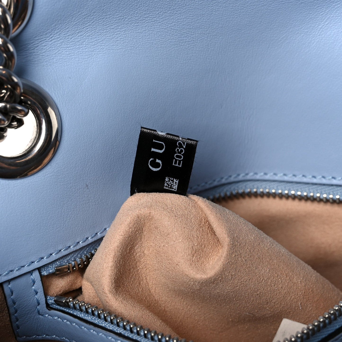 Calfskin Matelasse Small GG Marmont Shoulder Bag Porcelain Light Blue