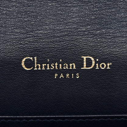 Patent Cannage Lady Dior Clutch Blue