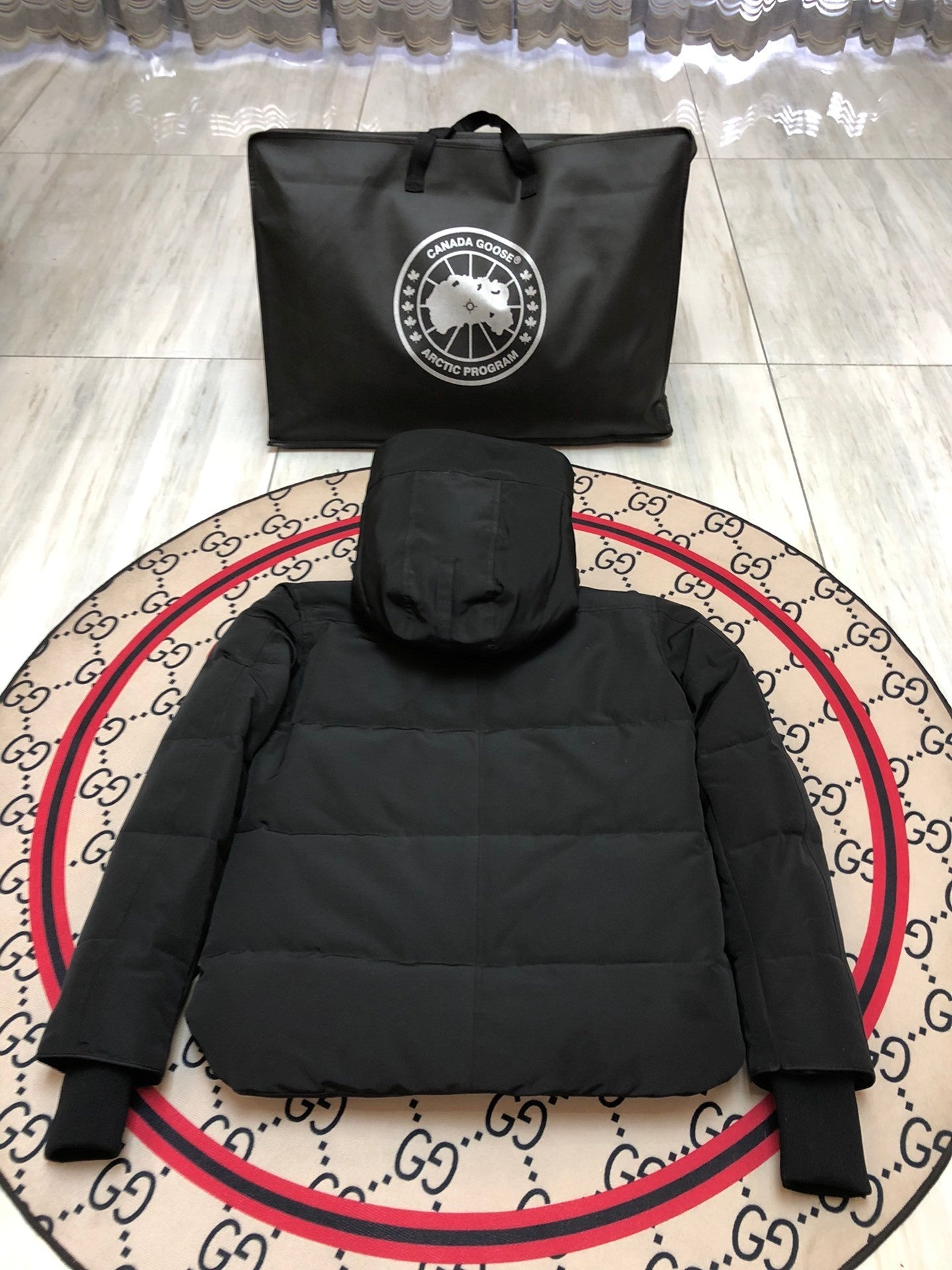 C. Goose Jacket Black Polyester 0028