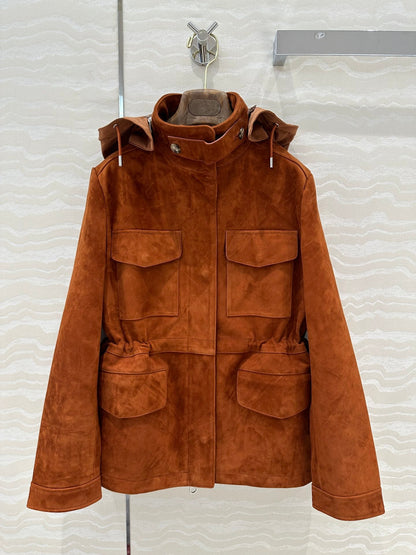 LP 25 Jacket Brown Suede Lambskin 314085