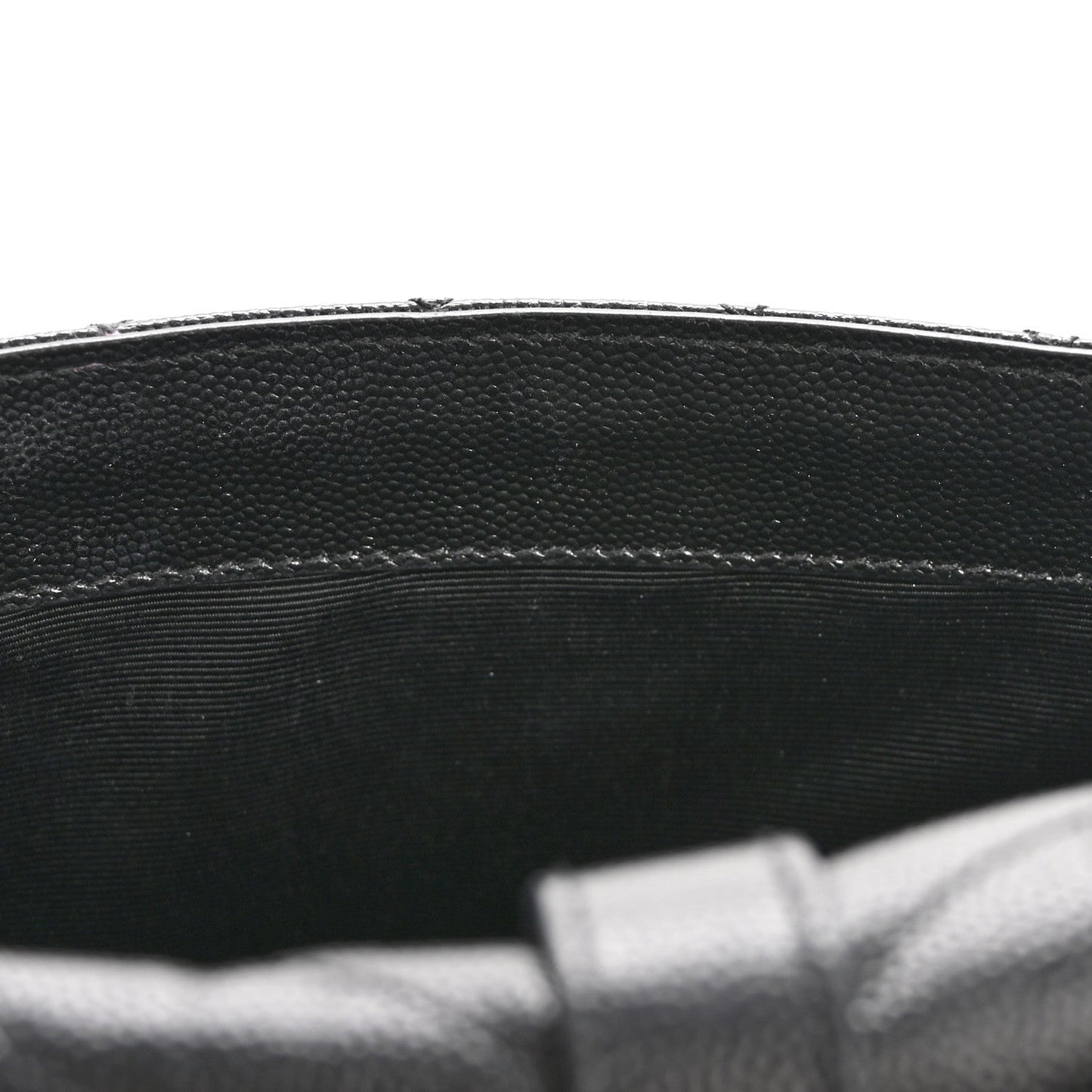 Grain De Poudre Textured Mixed Matelasse Large Triquilt Monogram Satchel Black