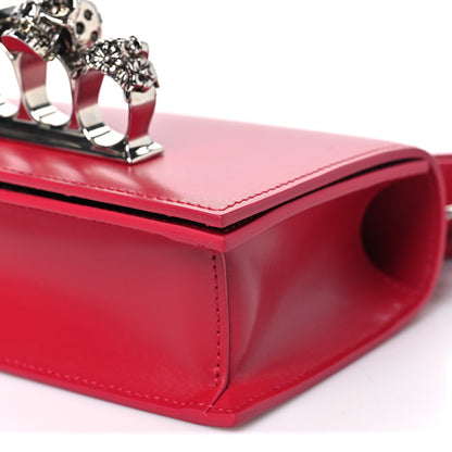 Calfskin Mini Jeweled Knuckle Satchel Lipstick