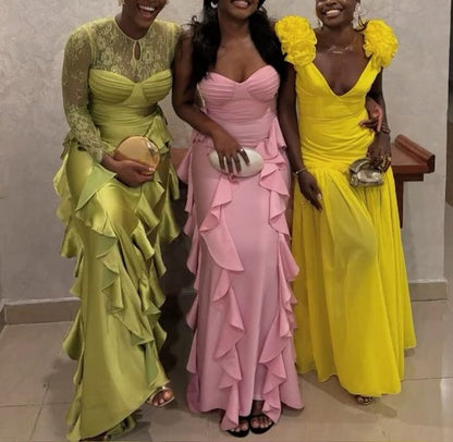 formaldressy-Colorful Classy Looks Elegant Wedding Guest Dresses For Black Women gh5956
