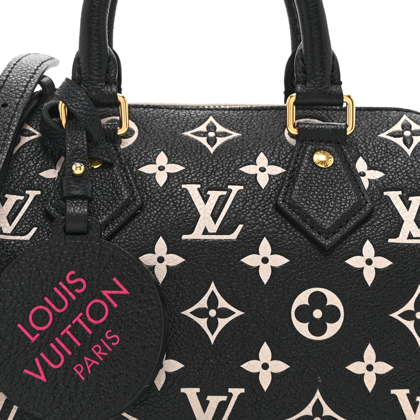 Empreinte Monogram Spring in the City Speedy Bandouliere 20 Black White Pink
