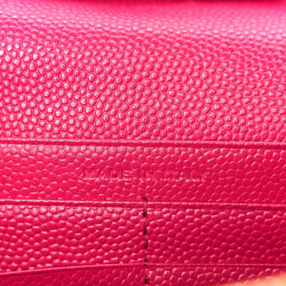 Grain De Poudre Matelasse Chevron Monogram Chain Wallet Bubblegum