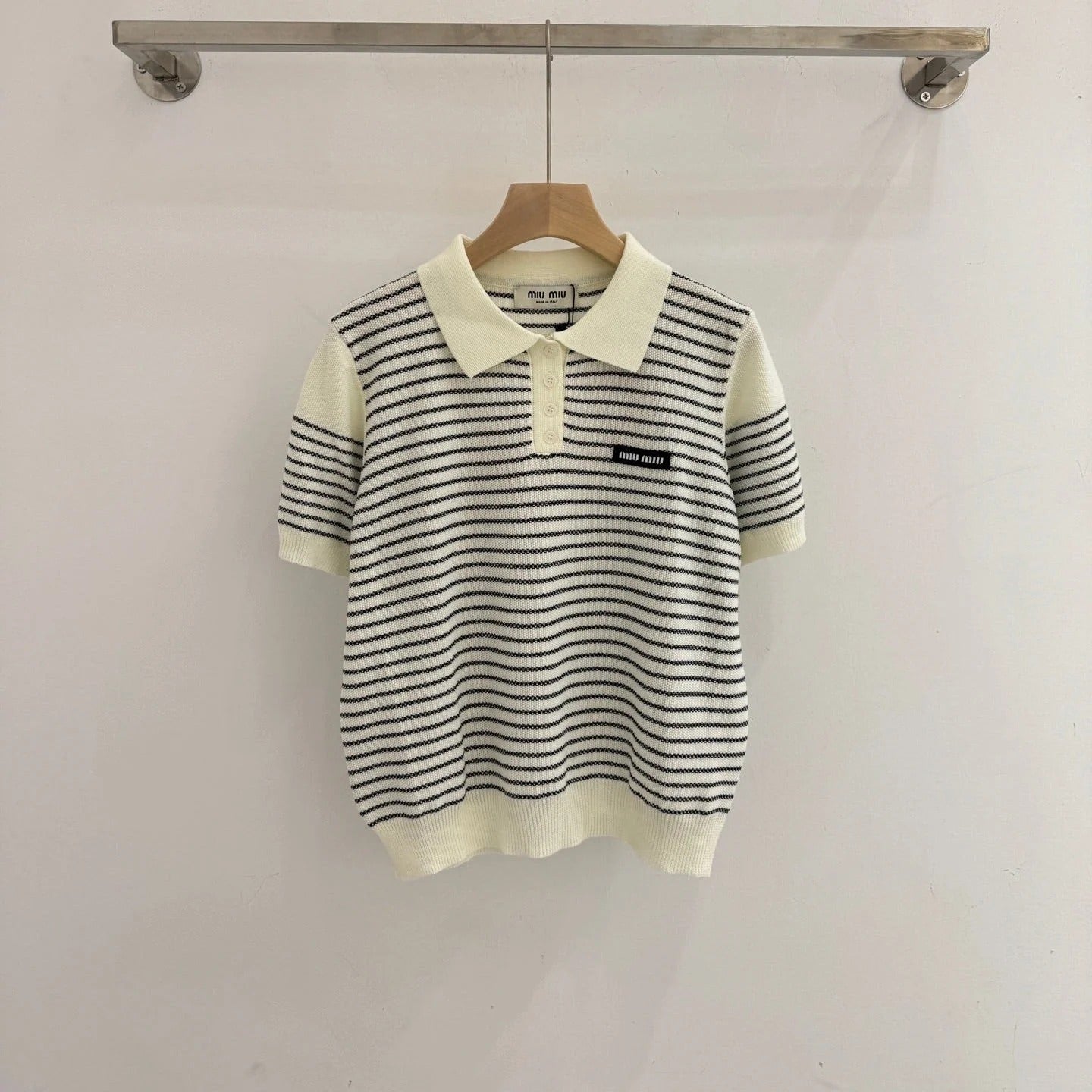 MIUMIU KNIT POLO SHIRT STYLE 391