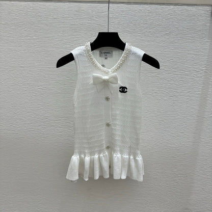 Chanel 2026 Heavy-Duty Captain Round Neck Knitted Vest Wool 170651