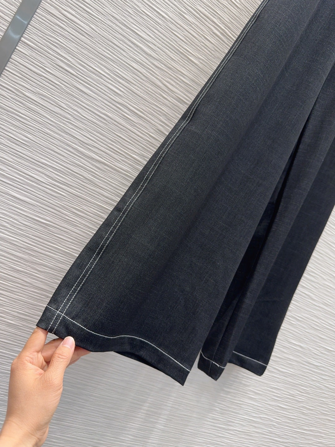 CD Wide-Leg Drawstring Dark Grey Polyester Viscose 351288