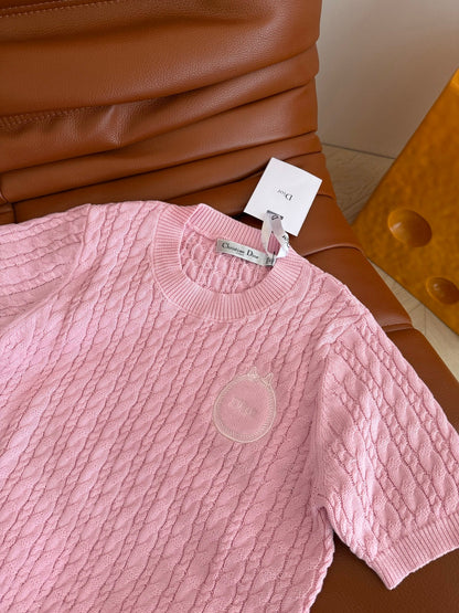 CD SS26 Dioramour Short-Sleeved Sweater Cashmere 348822