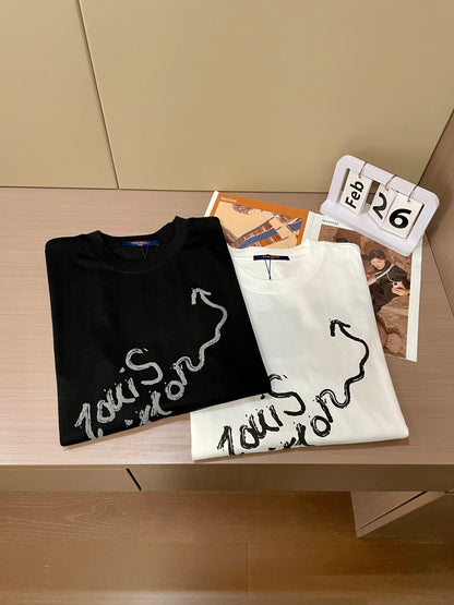LV WHITE COTTON T-SHIRT 239588