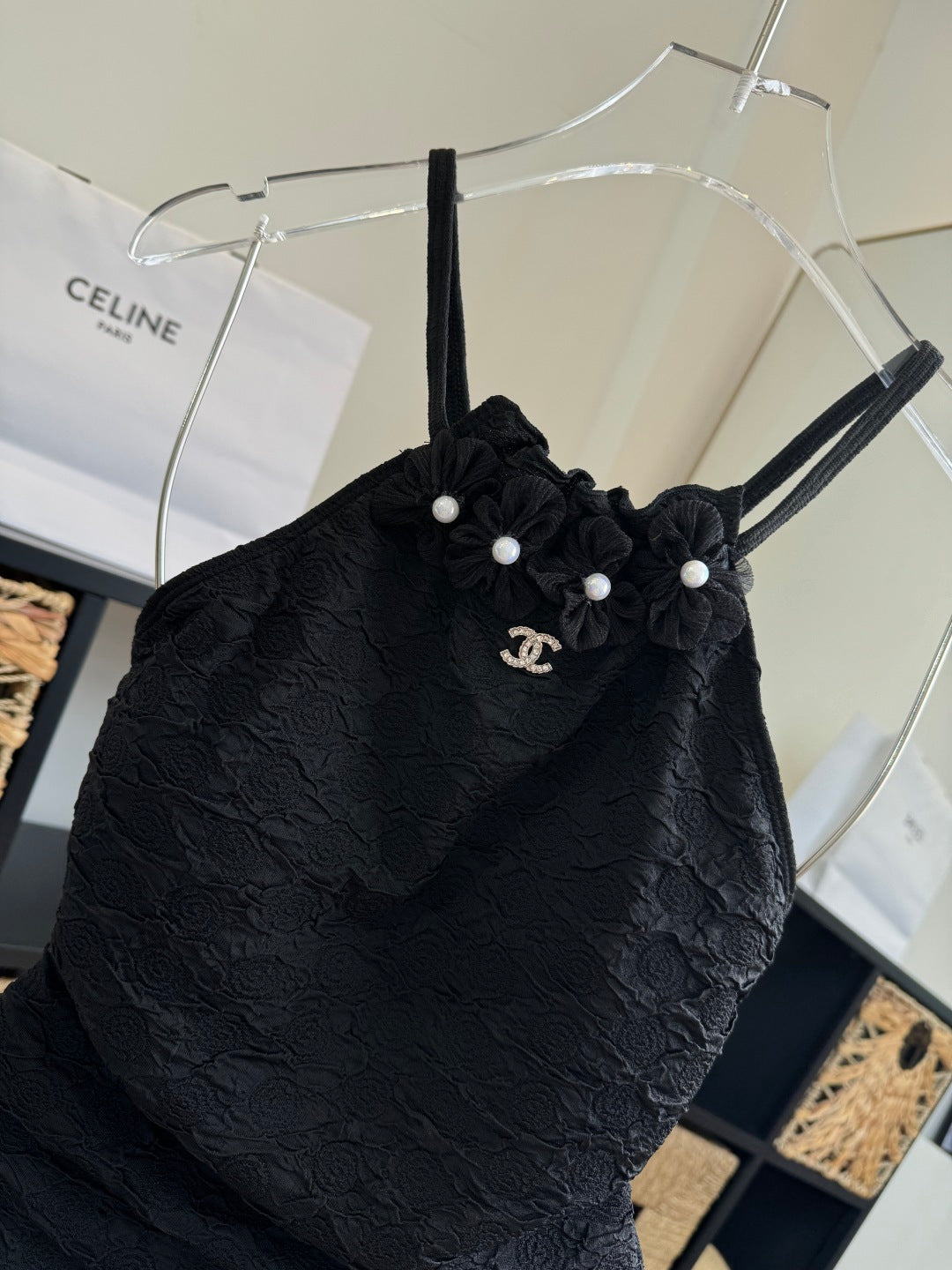 Chanel Bikini Black Cotton 185838