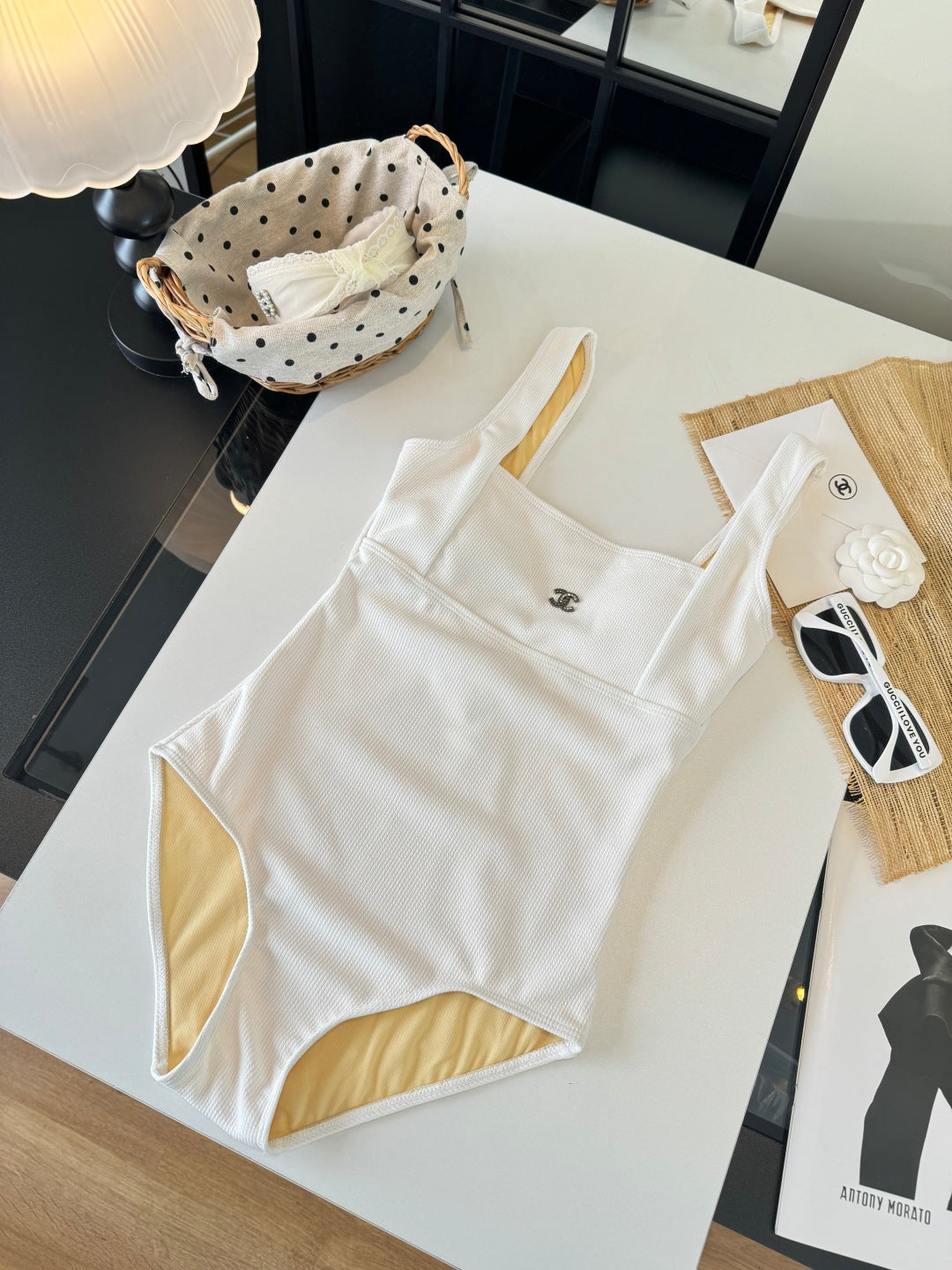 Chanel Bikini White Cotton 185839