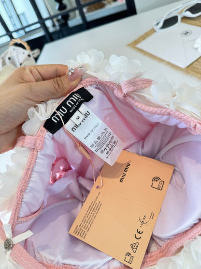 Miu Miu Bikini Pink Cotton 185842