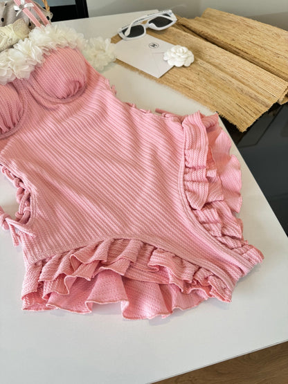Miu Miu Bikini Pink Cotton 185842