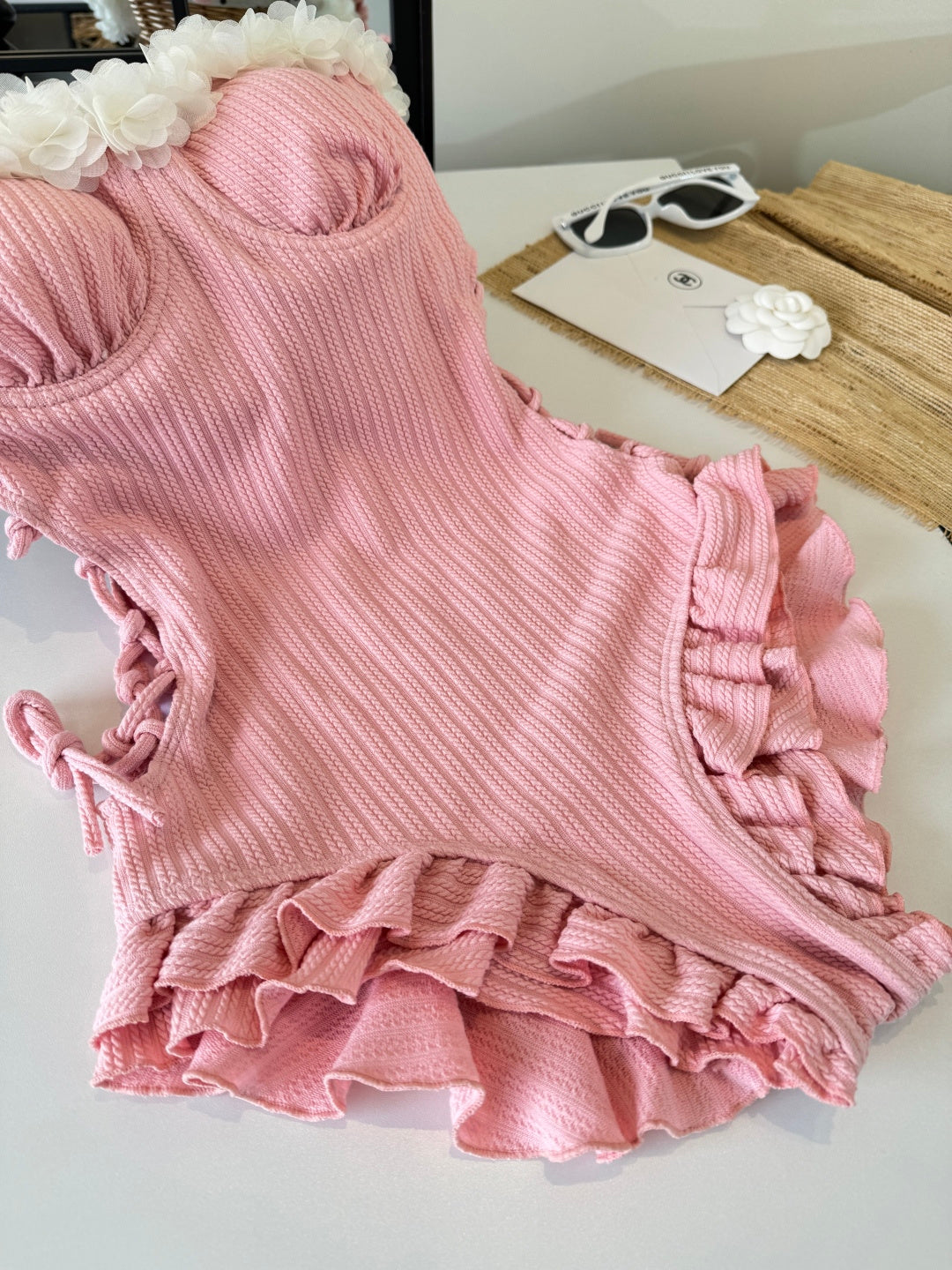Miu Miu Bikini Pink Cotton 185842