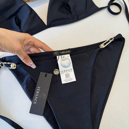 Versace Two-Piece Bikini Black 203036
