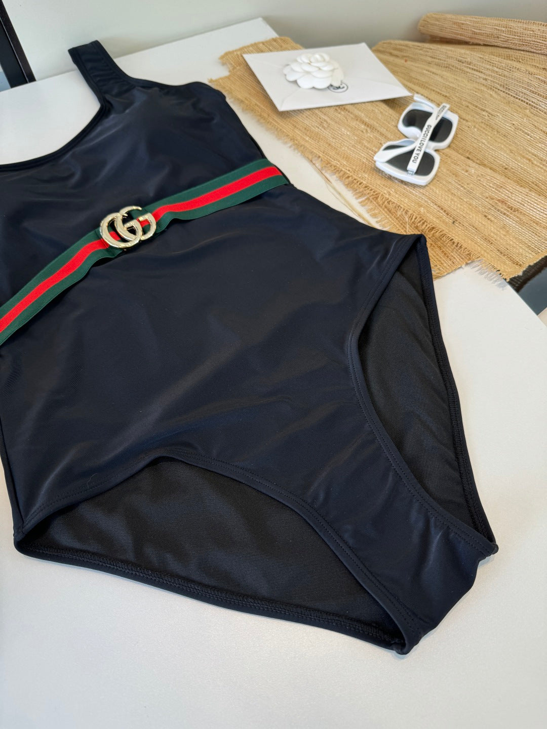 Gucci 26s One-Piece Black Cotton 184231