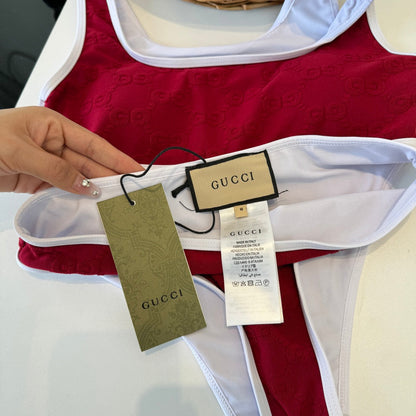 Gucci 26s Two-Piece Red Cotton 184235
