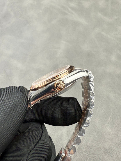 ROLEX Datejust 31mm Silver Pink Gold