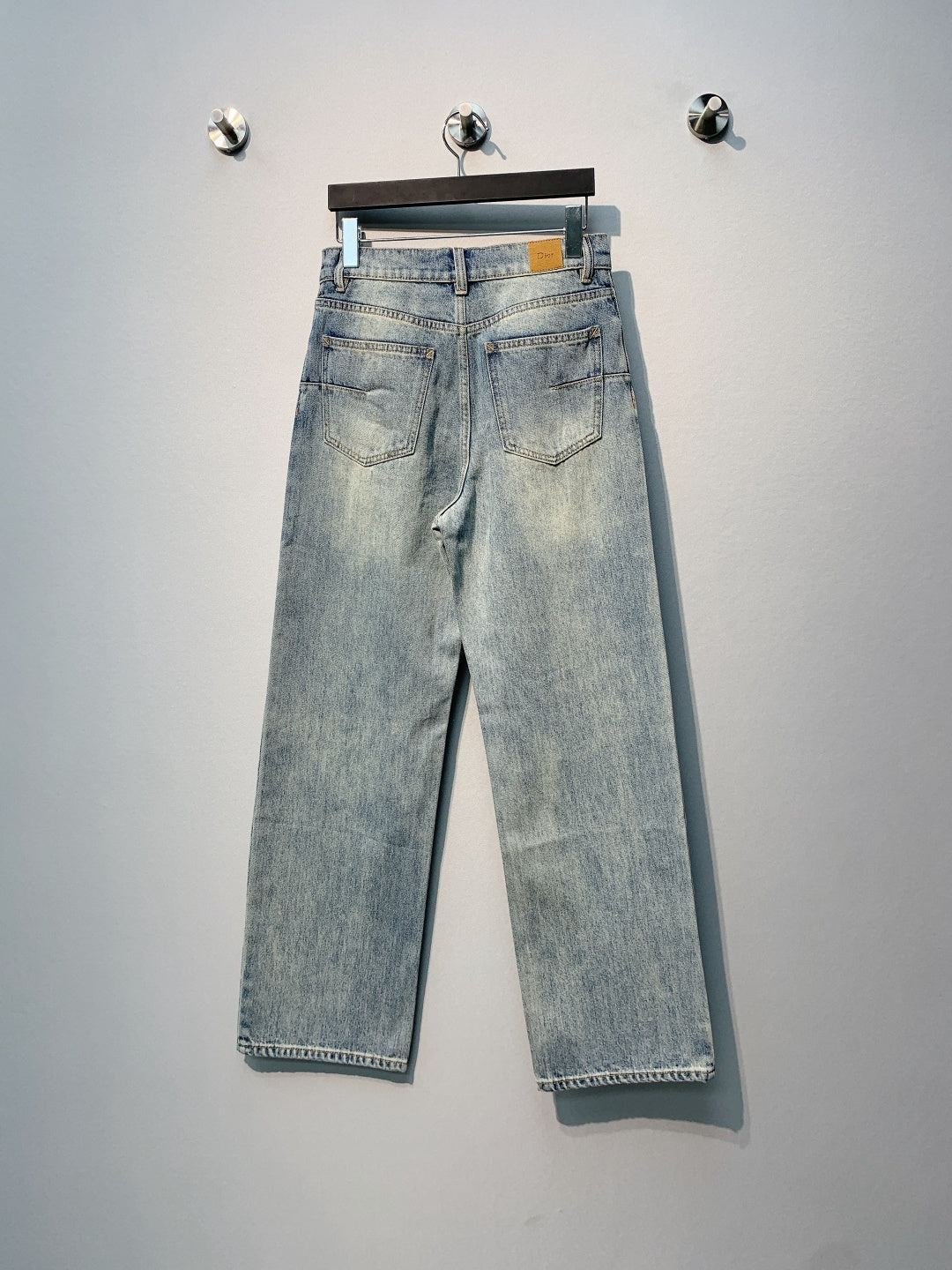 CD Four-Leaf Clover Embroidered Jeans Blue Stonewashed Cotton 350918