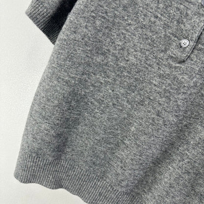 Miumiu 2026 Short-sleeved T-shirt Smoky Gray Cashmere 349057