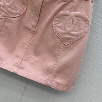 CC 26s Mini Skirt Pink Denim 360883