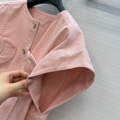 CC 26s Vest Jacket Pink Denim 360885