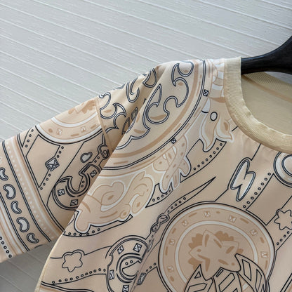 HM "Candy Libris" Long-Sleeve Beige Cotton Tencel