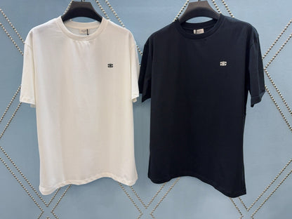 Celine Triomphe Embroidery T-shirt Cotton 351310