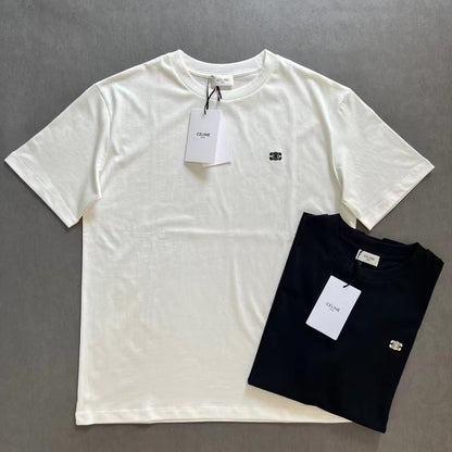 Celine SS26 Classic Embroidered T-shirt Cotton 350444