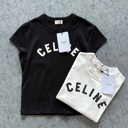 Celine SS26 Slim Fit Short-Sleeve Tee Cotton 350459